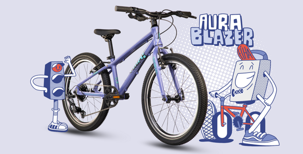 children's super hero bike aura blazer